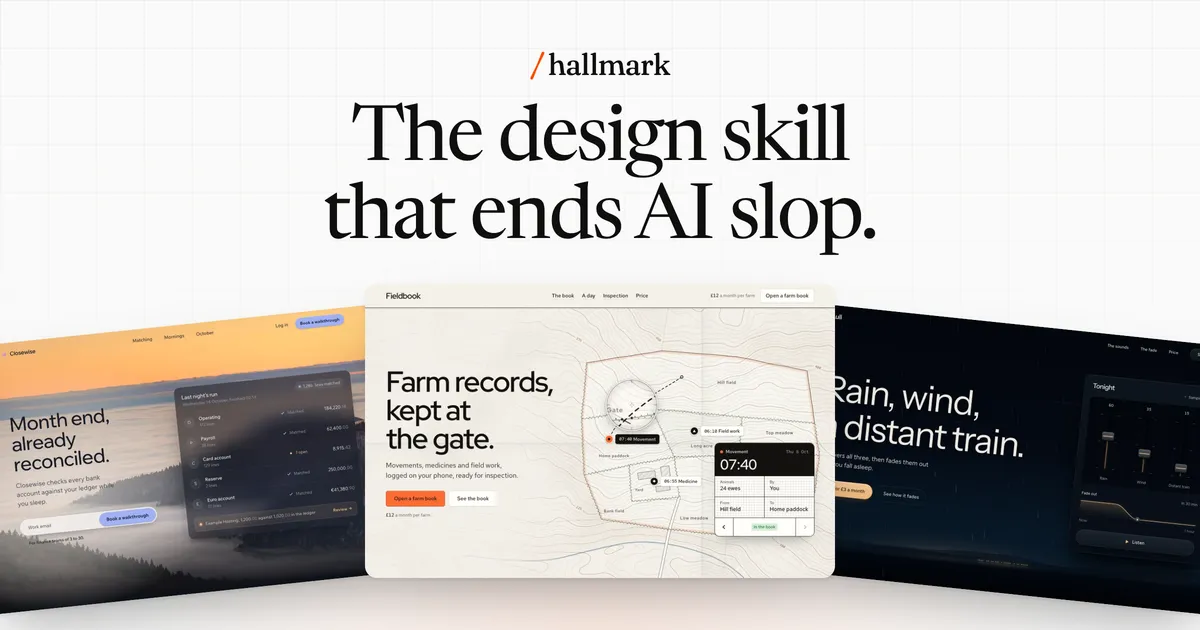 终结AI页面同质化:Nutlope开源设计技能Hallmark技术解构